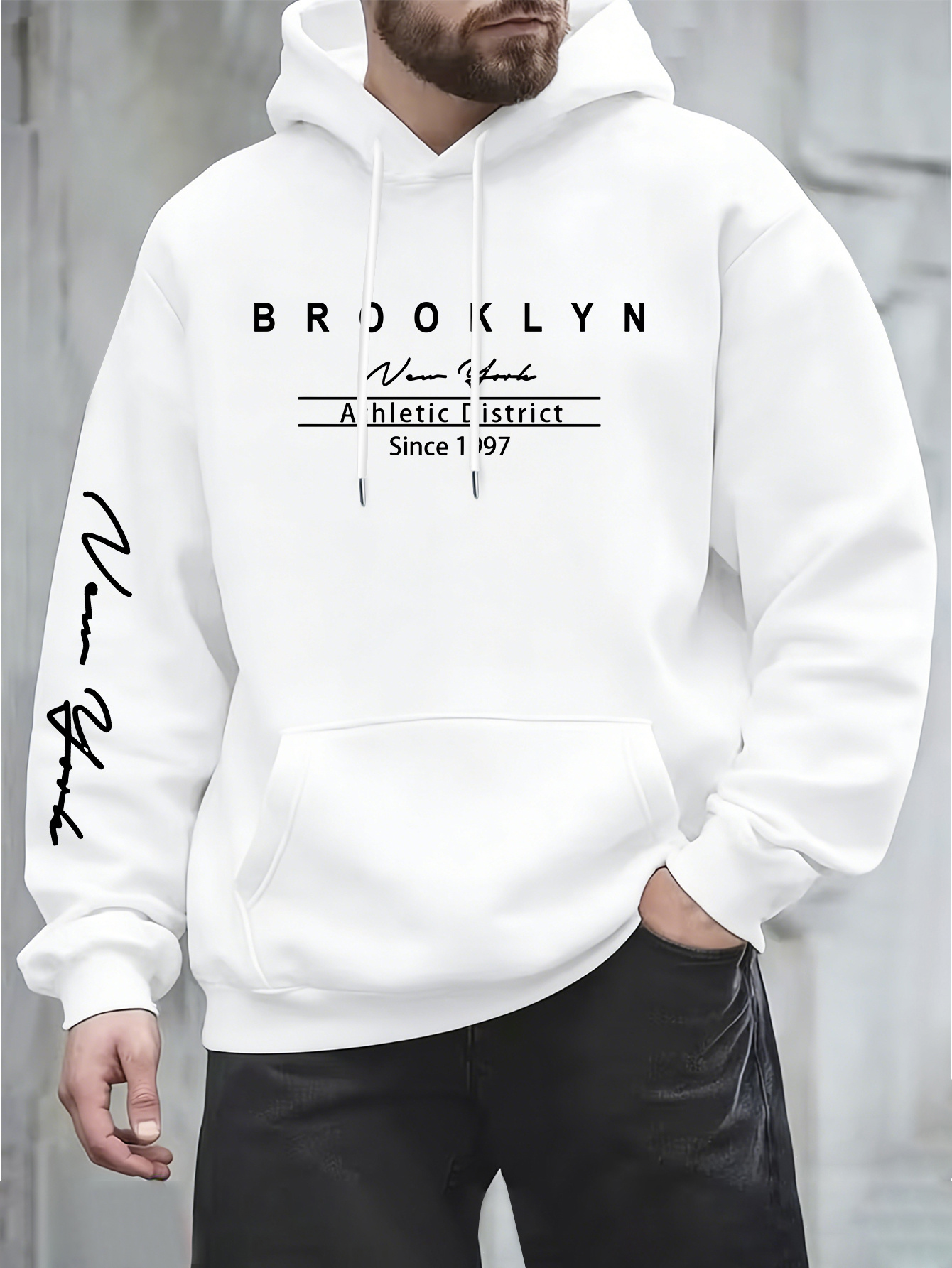 Street Fashion Of New York - Urbaner Herren-Hoodie auf den Straßen von