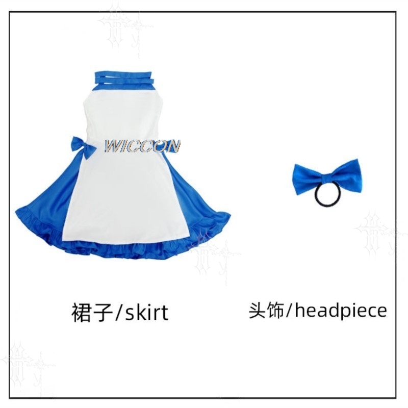 Japanese Street Fashion Female - Blaues Charakter-Kostüm Zeno Summer After Halloween,