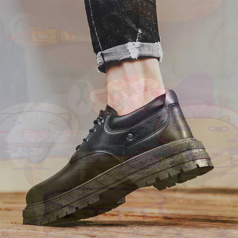 Street Fashion Canada - Dunkles Naturleder, modische Turnschuhe, Tennis-Herren-Turnschuhe, modische