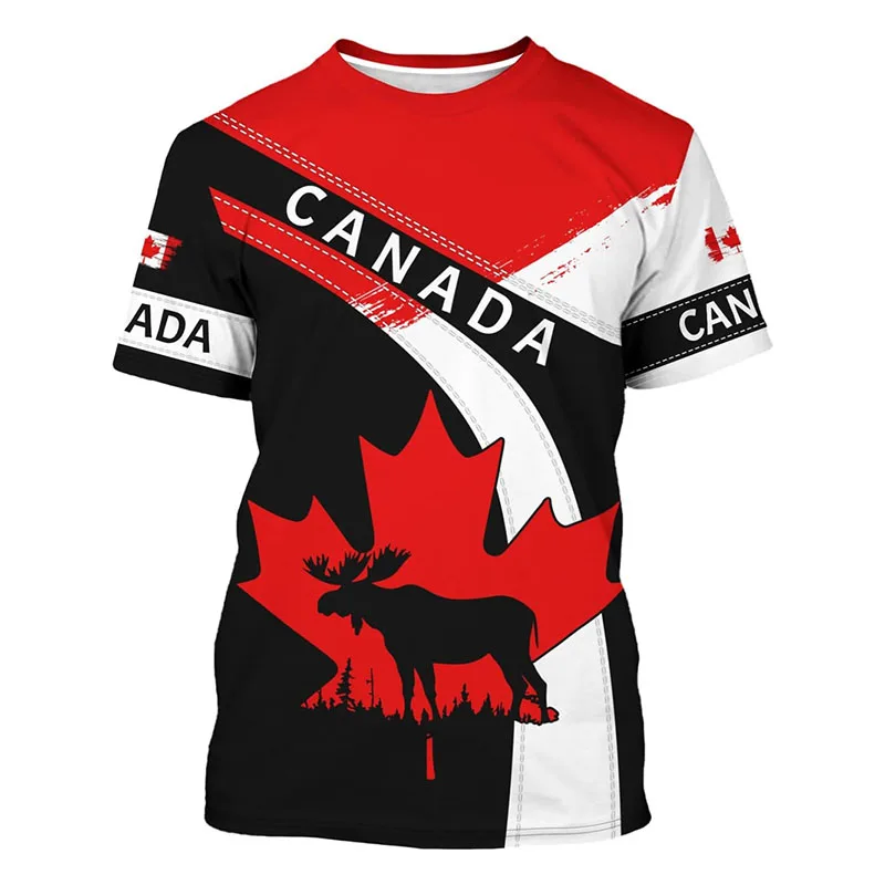 Street Fashion Canada - Modisches Neues Kanada T-Shirt Herrenkleidung Harajuku