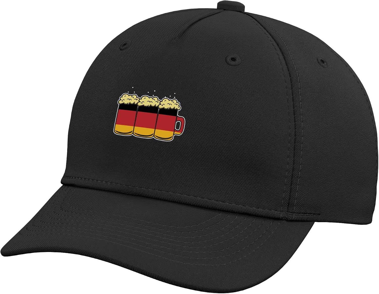 Street Fashion Germany - Deutschland-Flaggen-Design für Bierliebhaber, verstellbare Baseballmütze für
