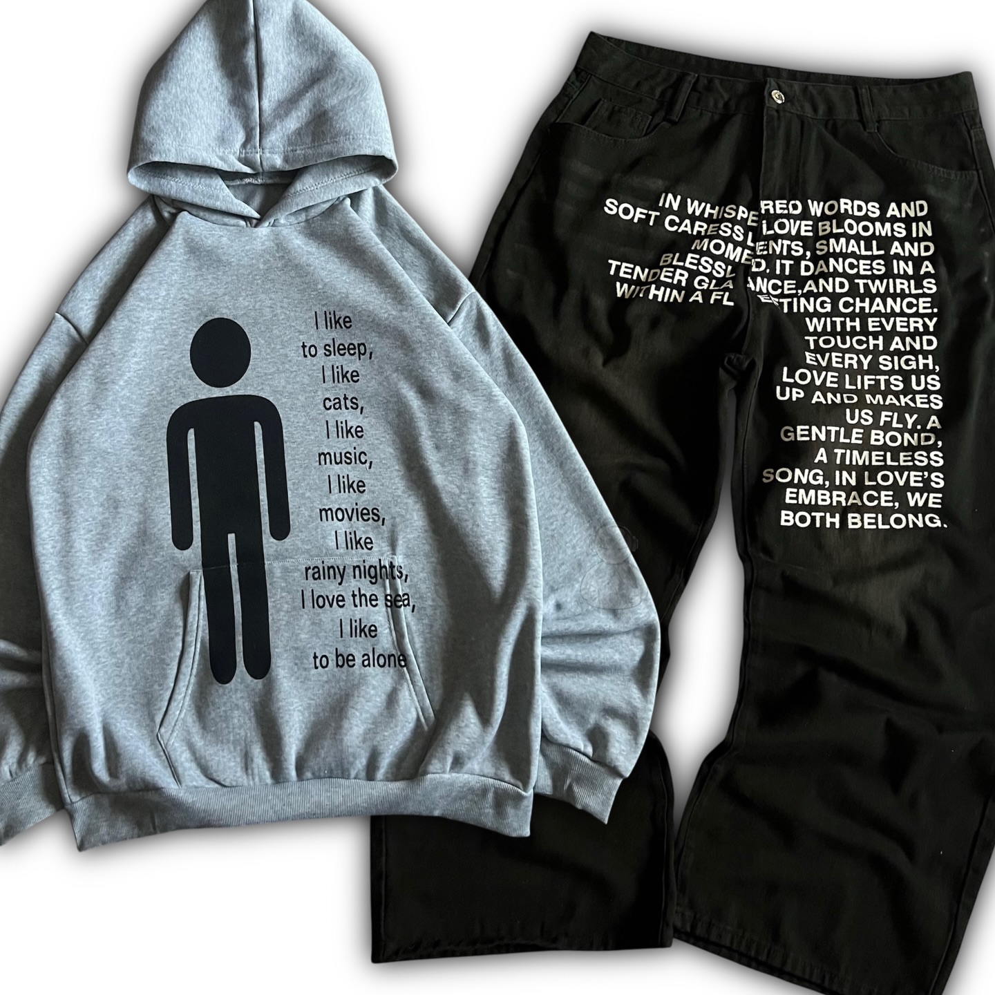 Amerikanisches Muster Buchstab – Street Fashion Y2K Bewertung und Preis