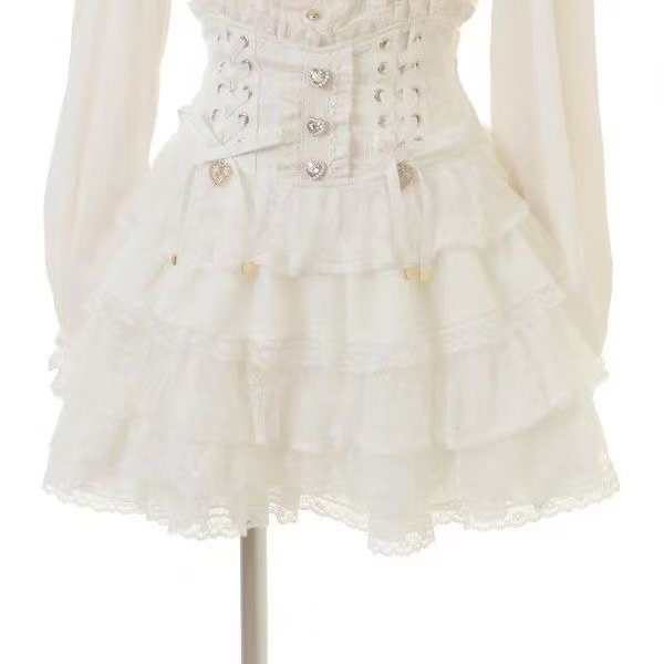 Gothic Y2k Metallschnalle Dame – Japanese Street Fashion Female Bewertung und Preis