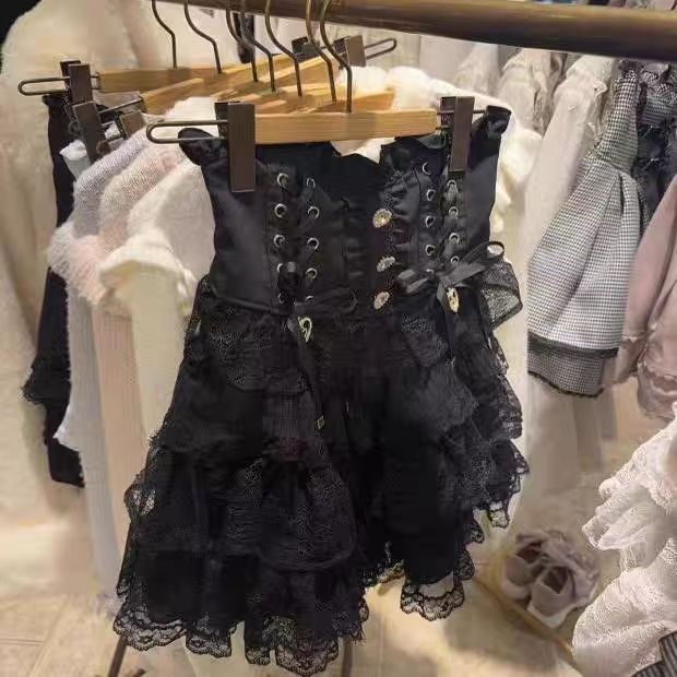 Gothic Y2k Metallschnalle Dame – Japanese Street Fashion Female Bewertung und Preis