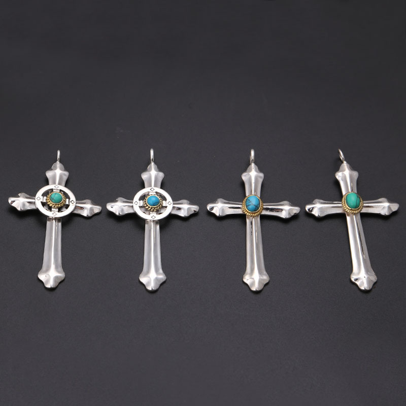 Sterling Silber Türkis Kreuz-R – Street Fashion Photo Bewertung und Preis