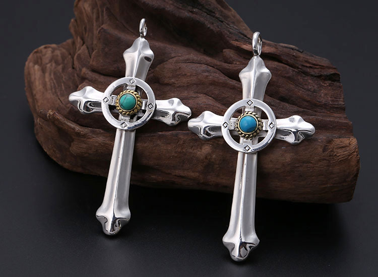 Sterling Silber Türkis Kreuz-R – Street Fashion Photo Bewertung und Preis