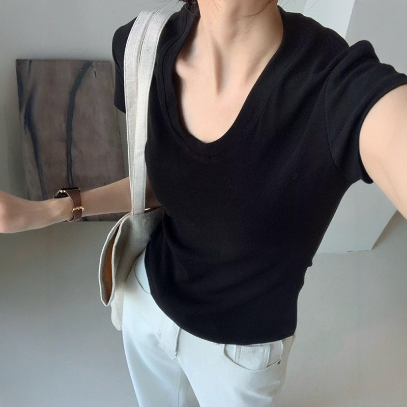 U-Ausschnitt Schulterfreies Ku – Fashion Streetwear Bewertung und Preis