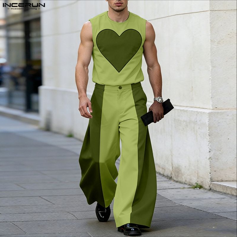 INCERUN Herren-Sets, Patchwork – Fashion Streetwear Bewertung und Preis