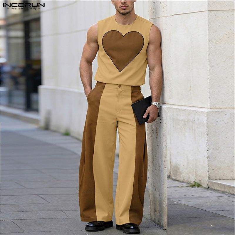 INCERUN Herren-Sets, Patchwork – Fashion Streetwear Bewertung und Preis