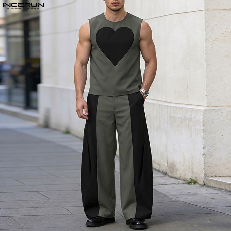 INCERUN Herren-Sets, Patchwork – Fashion Streetwear Bewertung und Preis
