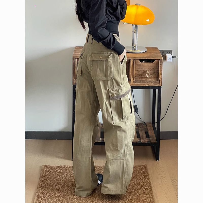 Neue Baggy Khaki Cargo Hosen F – Japanese Street Fashion Female Bewertung und Preis