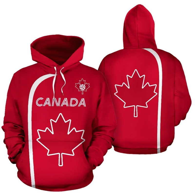 Kanada Hoodie Ahornblatt 3d ge – Street Fashion Canada Bewertung und Preis