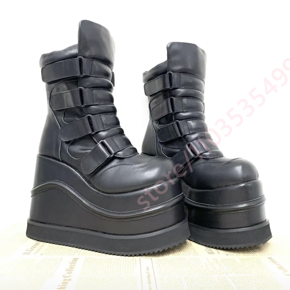 2026 Gepolsterte Plateau-Stief – Street Fashion Y2K Bewertung und Preis