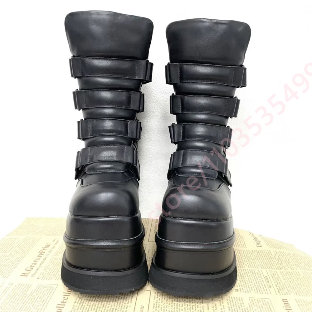 2026 Gepolsterte Plateau-Stief – Street Fashion Y2K Bewertung und Preis