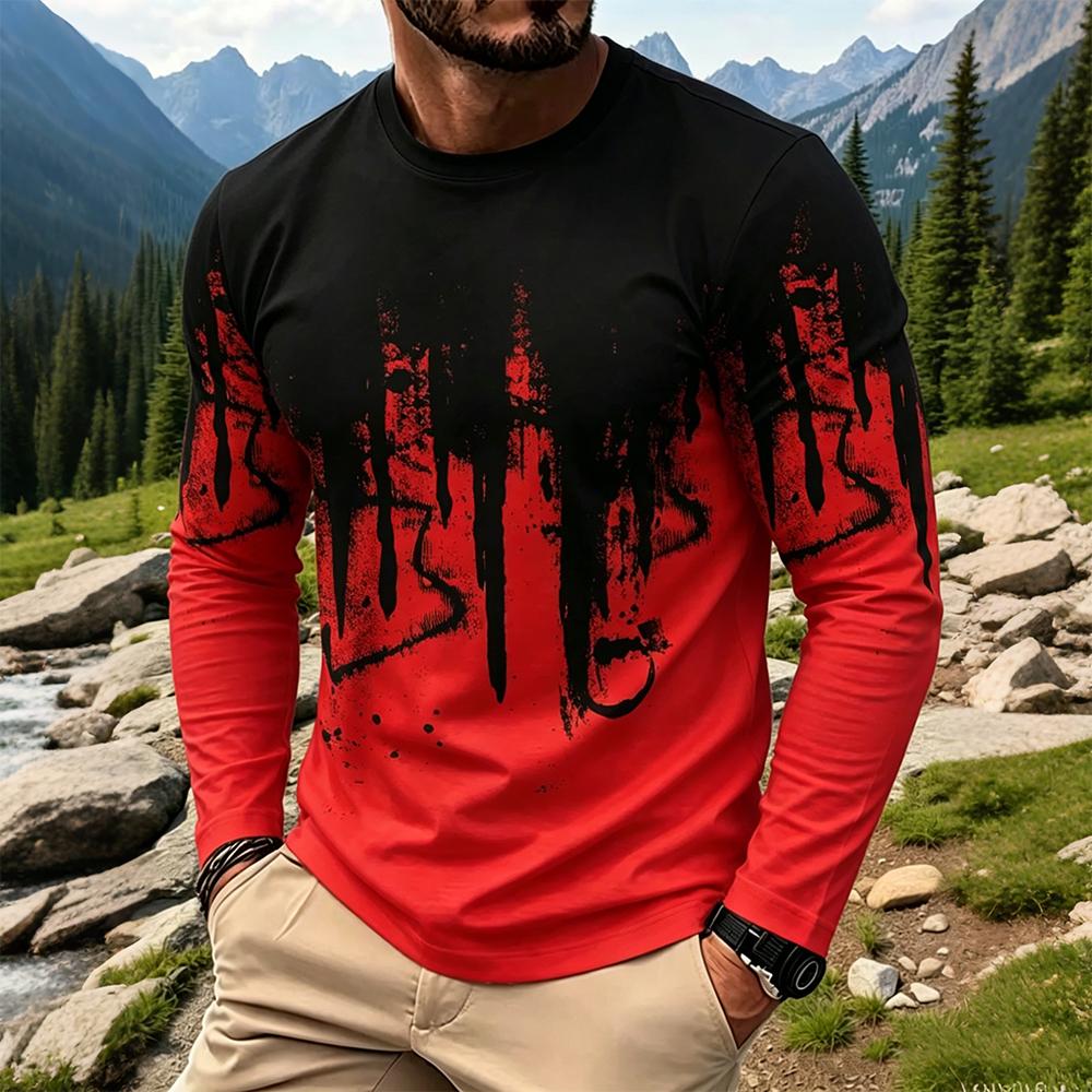 Herren Gradient Ink Splash Lan – Fashion Streetwear Bewertung und Preis