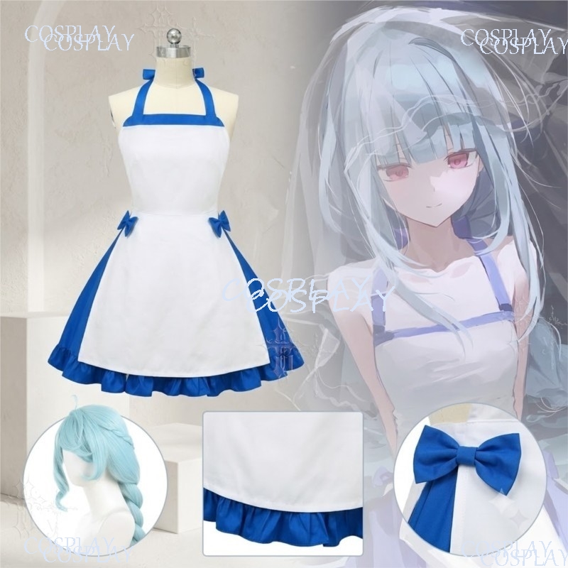 Blaues Halloween-Komplett-Cosp – Japanese Street Fashion Female Bewertung und Preis